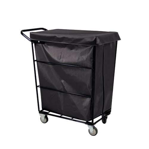 Royal Basket 10 Bushel One Compartment Janitorial Linen Cart, All Swivel Casters